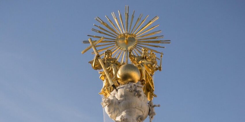 statue, trinity, baroque, linz, linz on the danube, holy trinity pillar, city, main square, austria, upper austria, state capital, historical, pest, plague column, downtown, architecture, holy trinity column, disease, healing, baroque, linz, linz, linz, linz, linz